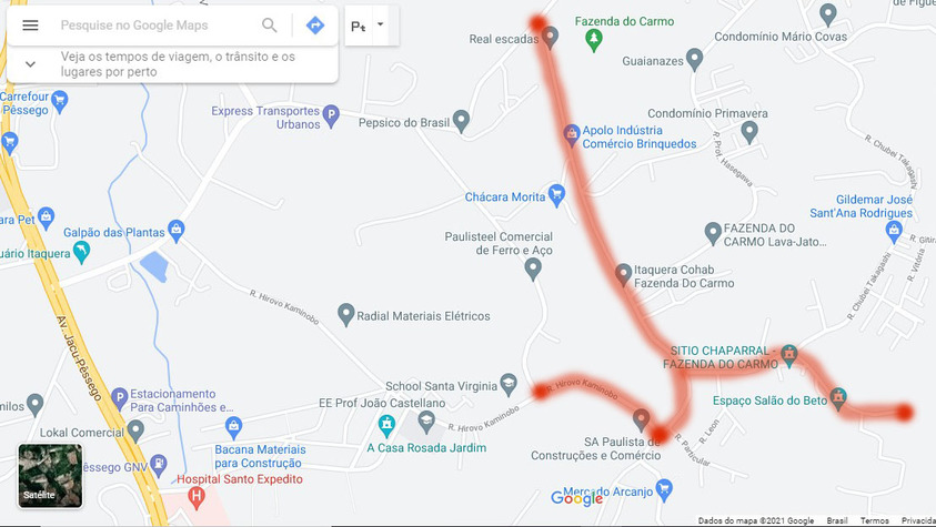 RUAS SEM PAVIMENTAÇÃO