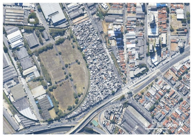 Mapa - Favela de Vila Prudente