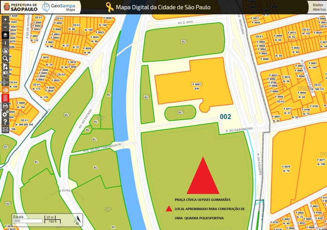 Mapa Digital da Prefeitura de São Paulo