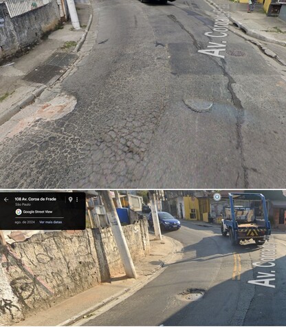 FAZER O RECAPEAMENTO DO ASFALTO NA AVENIDA COROA DE FRADE