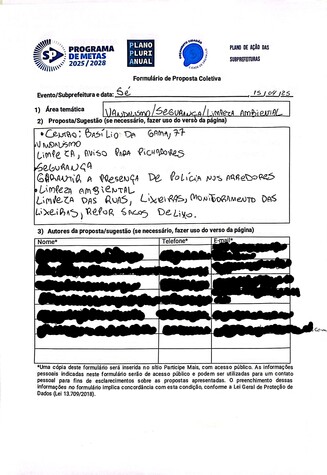 Proposta coletiva para limpeza ambiental e recolhimento de lixo