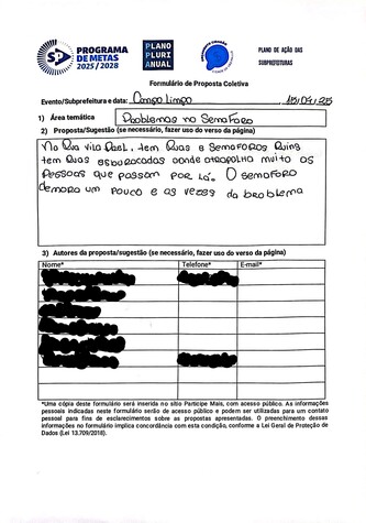 Proposta coletiva para melhoria da infraestrutura viária
