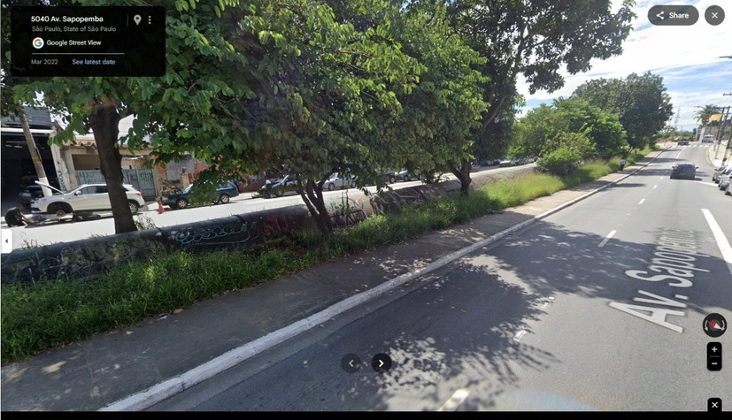 Ciclovia na região do canos da Av. Sapopemba