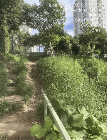 Acesso da passarela atualmente