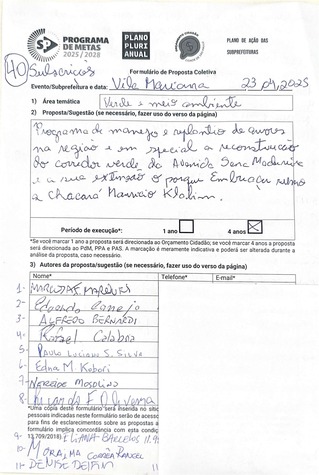 Proposta Coletiva - Vila Mariana