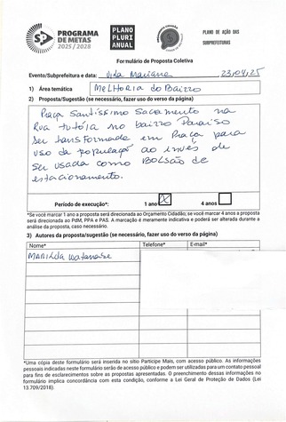 Proposta Coletiva - Vila Mariana