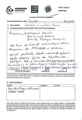 Proposta Coletiva Audiência Pública