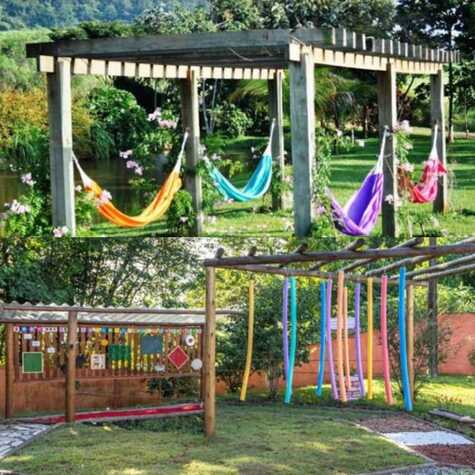 Jardim Sensorial com redário 