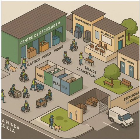 Esboço da Cooperativa de Reciclado