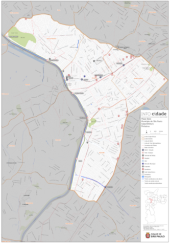 Area da Subprefeitura de Pinheiros