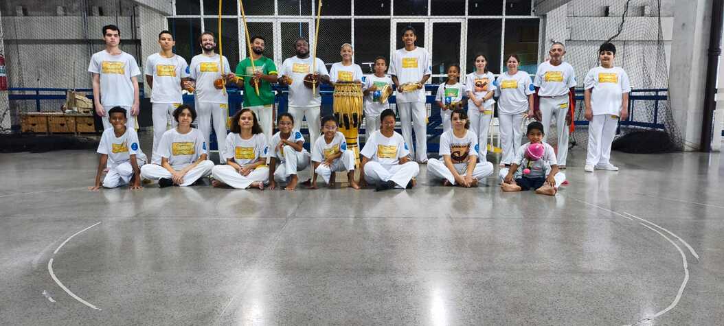 Alunos de Capoeira no CEU Capão