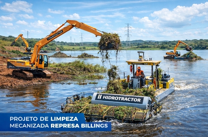 Equipamentos para limpar a Represa Billings o ano todo