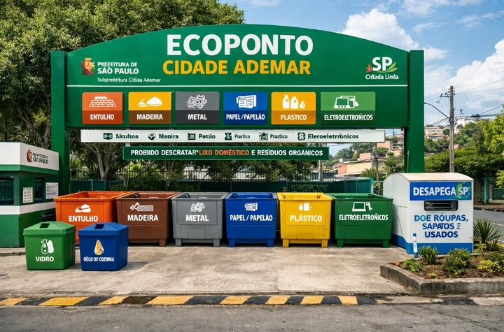 Criação de novo Ecoponto em Cidade Ademar para reduzir descarte irregular