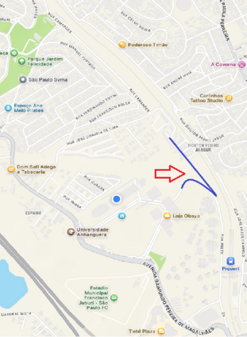 Prolongamento da Rua Preta até a Rua Camarões