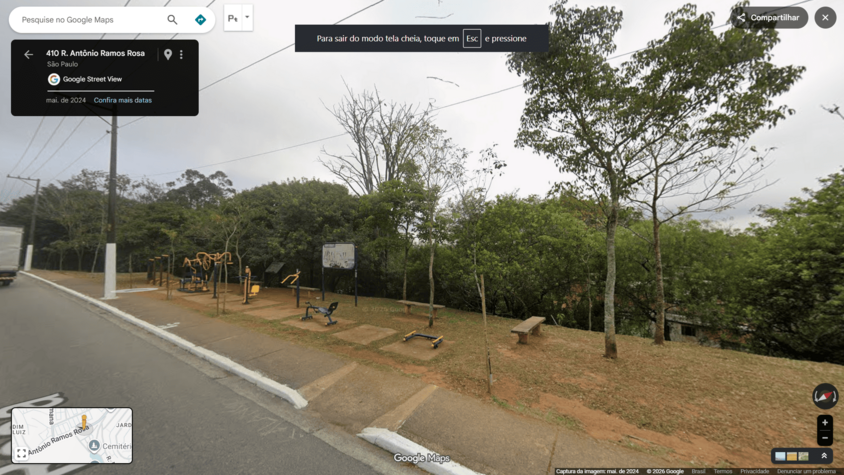 Ponto de partida para implementação do Parque Linear