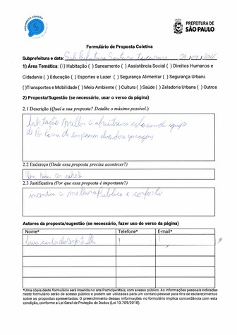Proposta de portaria, elevadores e garagens nas COHABs